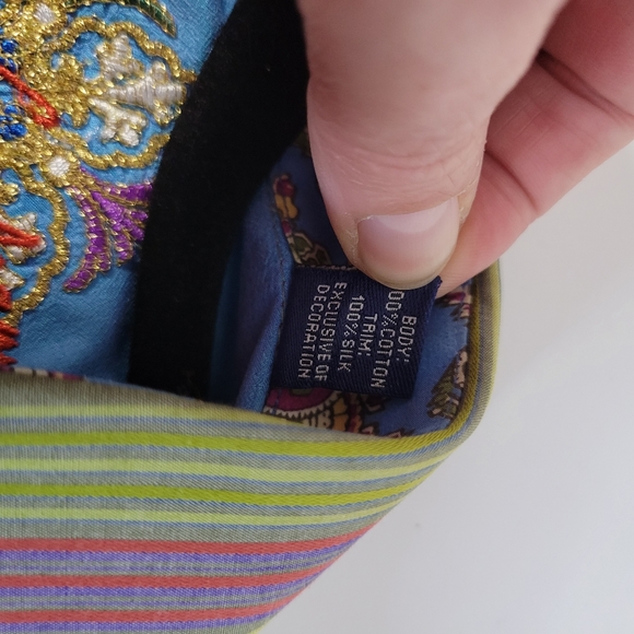 Mens Robert Graham Bold Stripe Multi color Paisley cuffs Long Sleeve Size XL - Picture 7 of 10